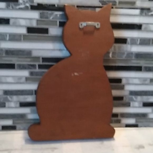 Wooden farmhouse primitive cat shelf or wall deco - Picture 2 of 2